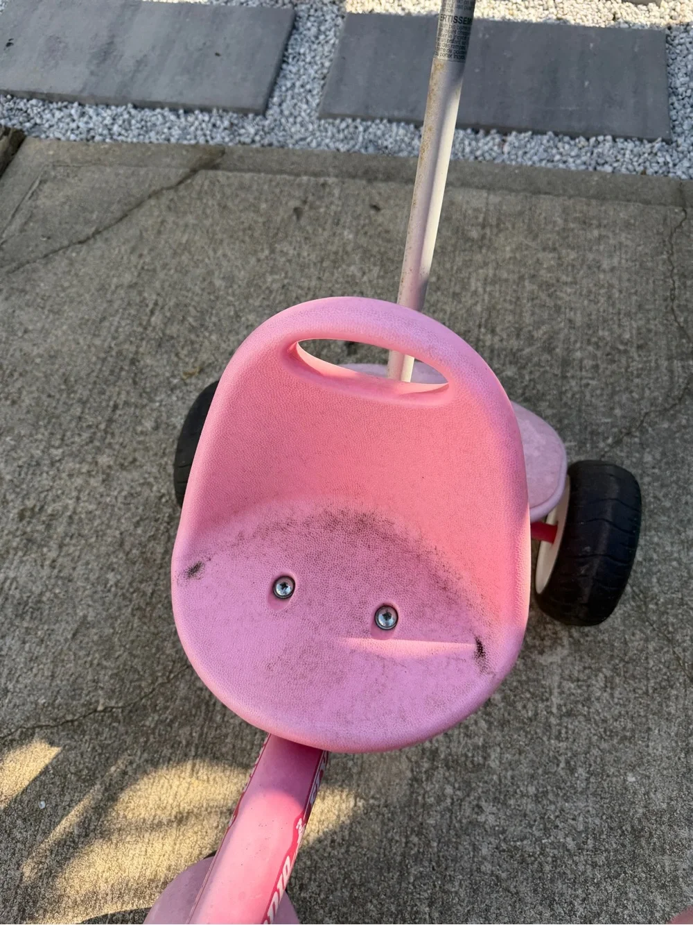 RadioFlyer Kids Tricycle Bike with Push Handle - Ride-On Toy Girls Boys